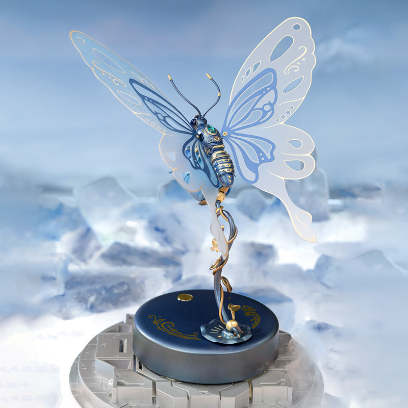 Papillon Bleu Mécanique - La Maquette en Bois®