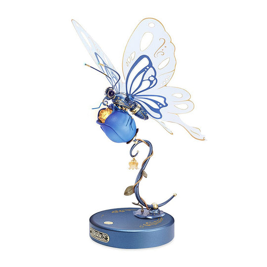 Papillon Bleu Mécanique - La Maquette en Bois®