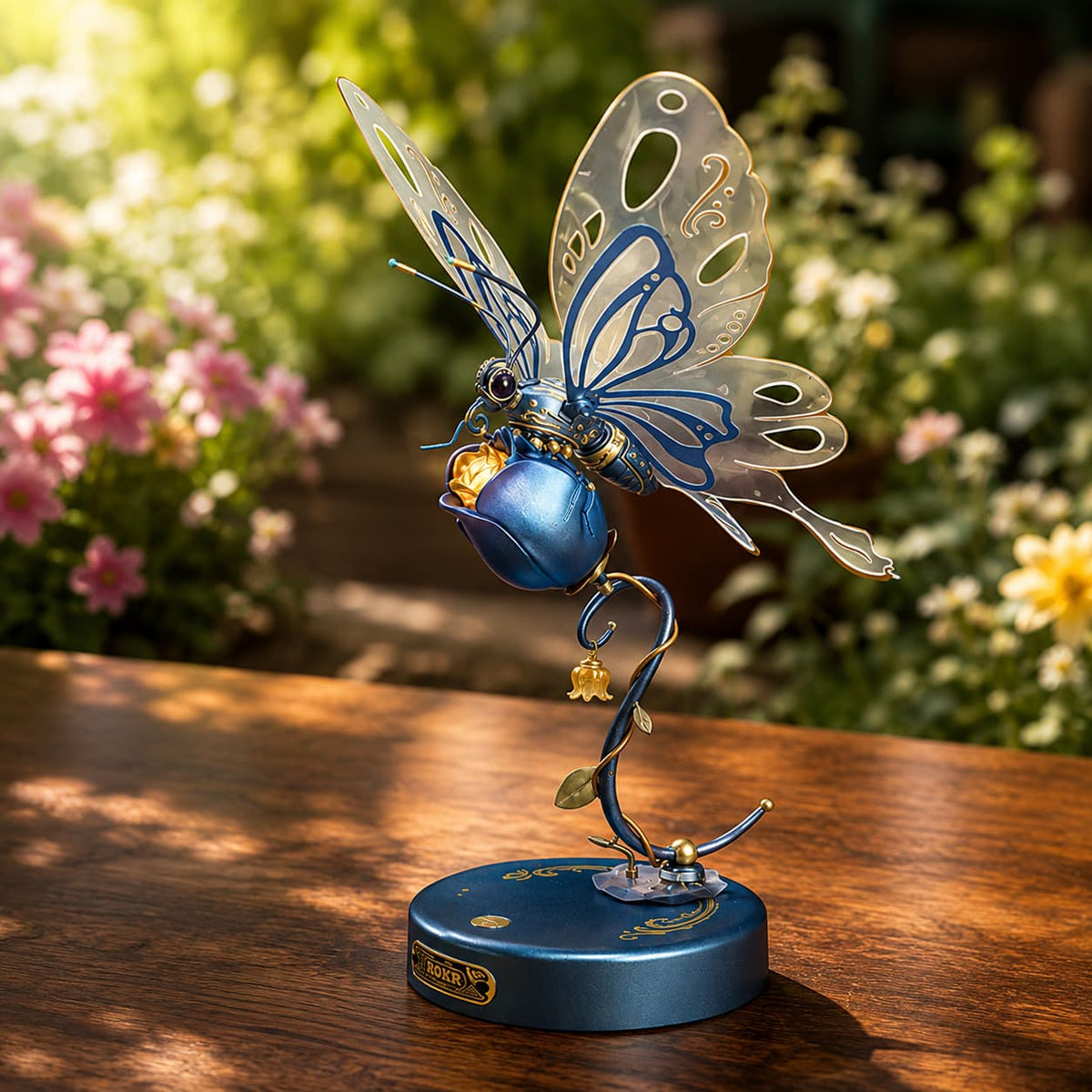 Papillon Bleu Mécanique - La Maquette en Bois®