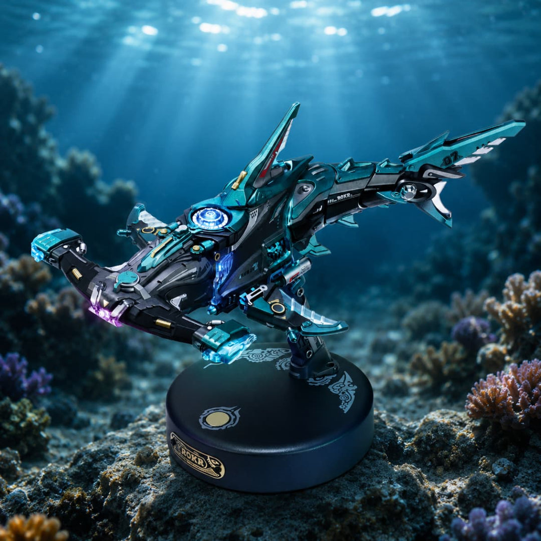 Le Requin Chasseur des Abysses - La Maquette en Bois®