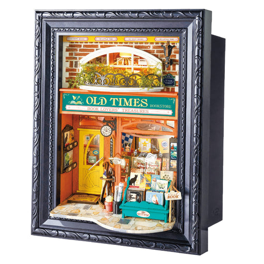 La Librairie Old Times - La Maquette en Bois®