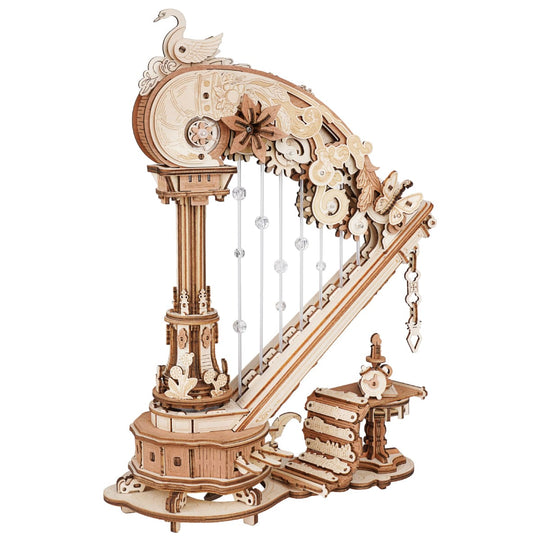 Harpe Enchantée Mécanique - La Maquette en Bois®