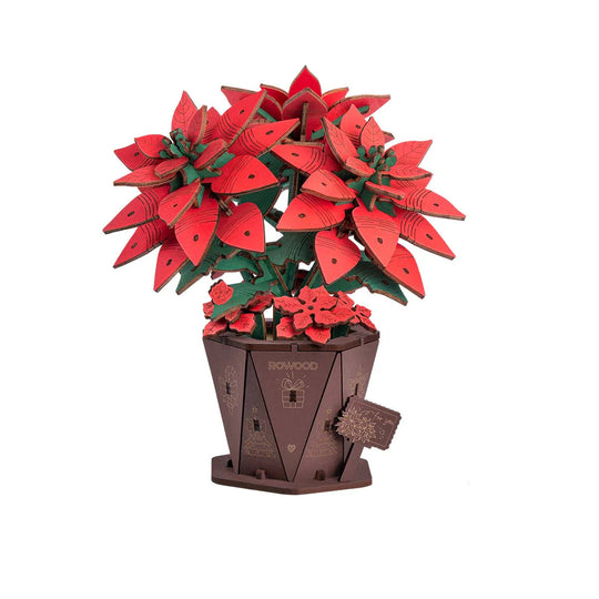 Poinsettia Festif - La Maquette en Bois®