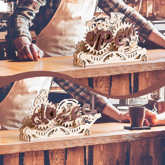 Panneau Mécanique Ouvert/Fermé - La Maquette en Bois®