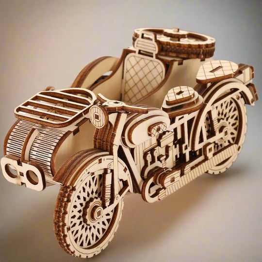 Puzzle 3D Side-Car Vintage en Bois
