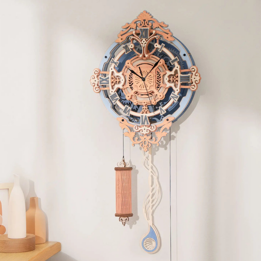 L'Horloge Éclat du Temps - La Maquette en Bois®