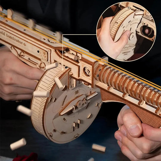 Mitraillette Thompson en Bois - La Maquette en Bois®