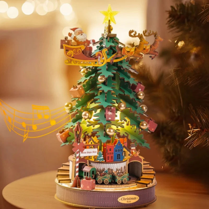L'Arbre de Noël Musical - La Maquette en Bois®