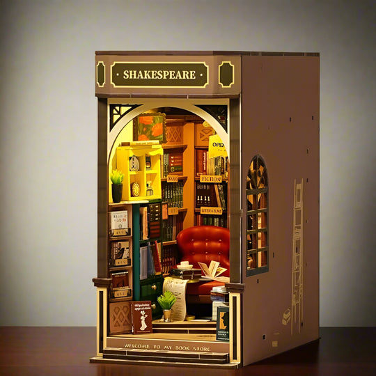 La Librairie de Shakespeare - La Maquette en Bois®