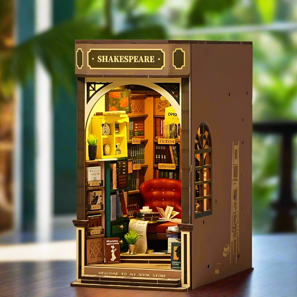 La Librairie de Shakespeare - La Maquette en Bois®