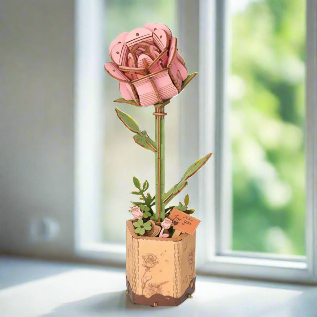 Rose Romantique - La Maquette en Bois®