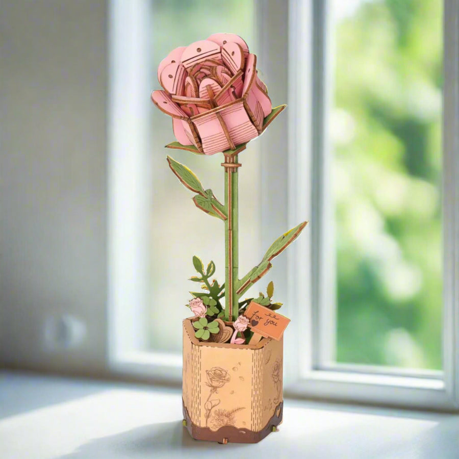 Rose Romantique - La Maquette en Bois®