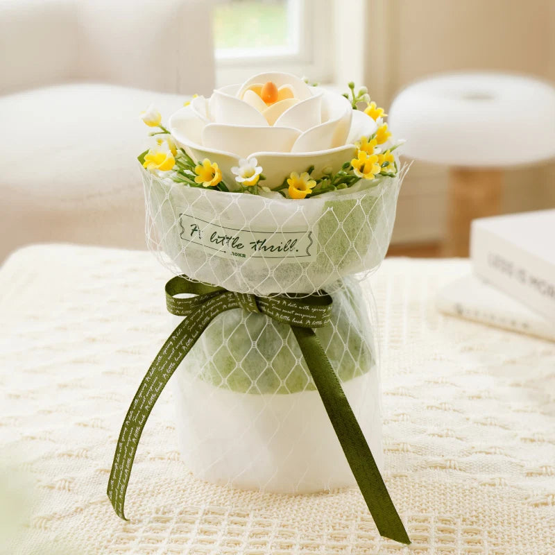 Bouquet de Camélia Élégant - La Maquette en Bois®