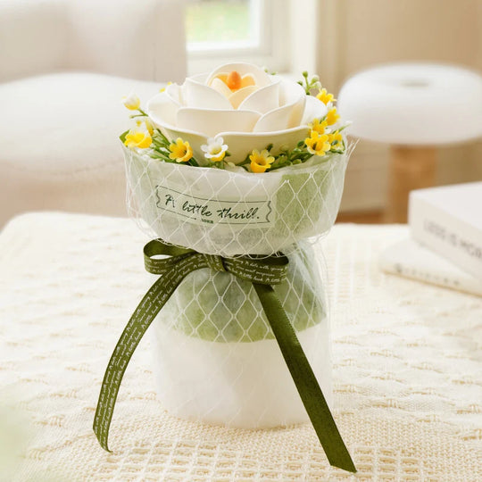 Bouquet de Camélia Élégant - La Maquette en Bois®