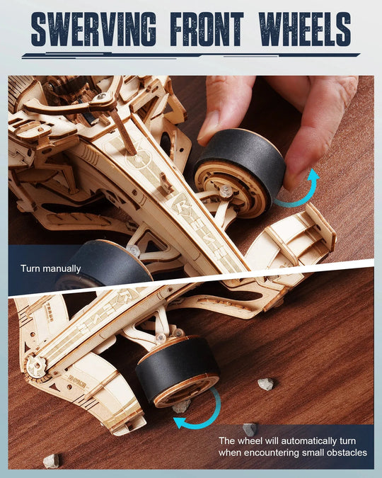 Puzzle 3D Racing Car en Bois