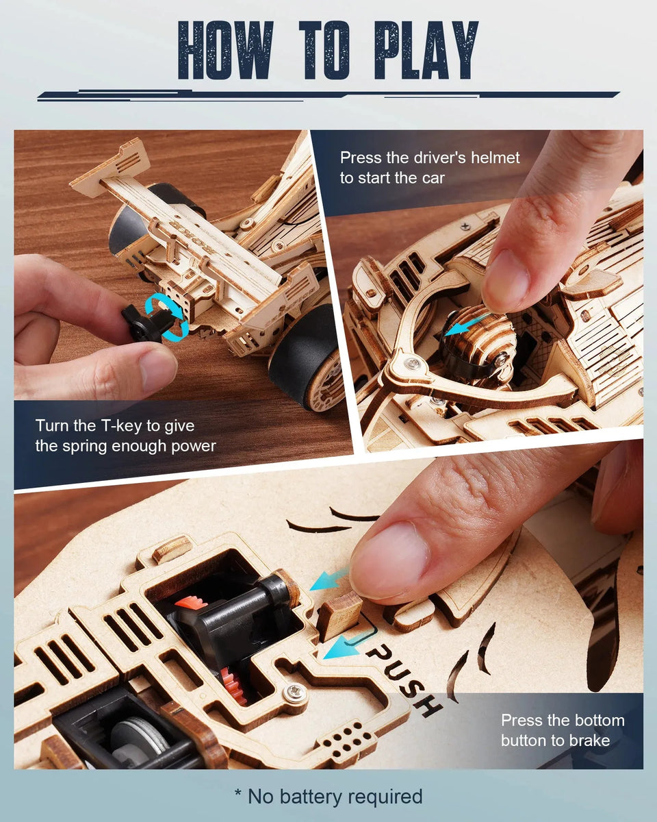 Puzzle 3D - Racing Car - La Maquette en Bois