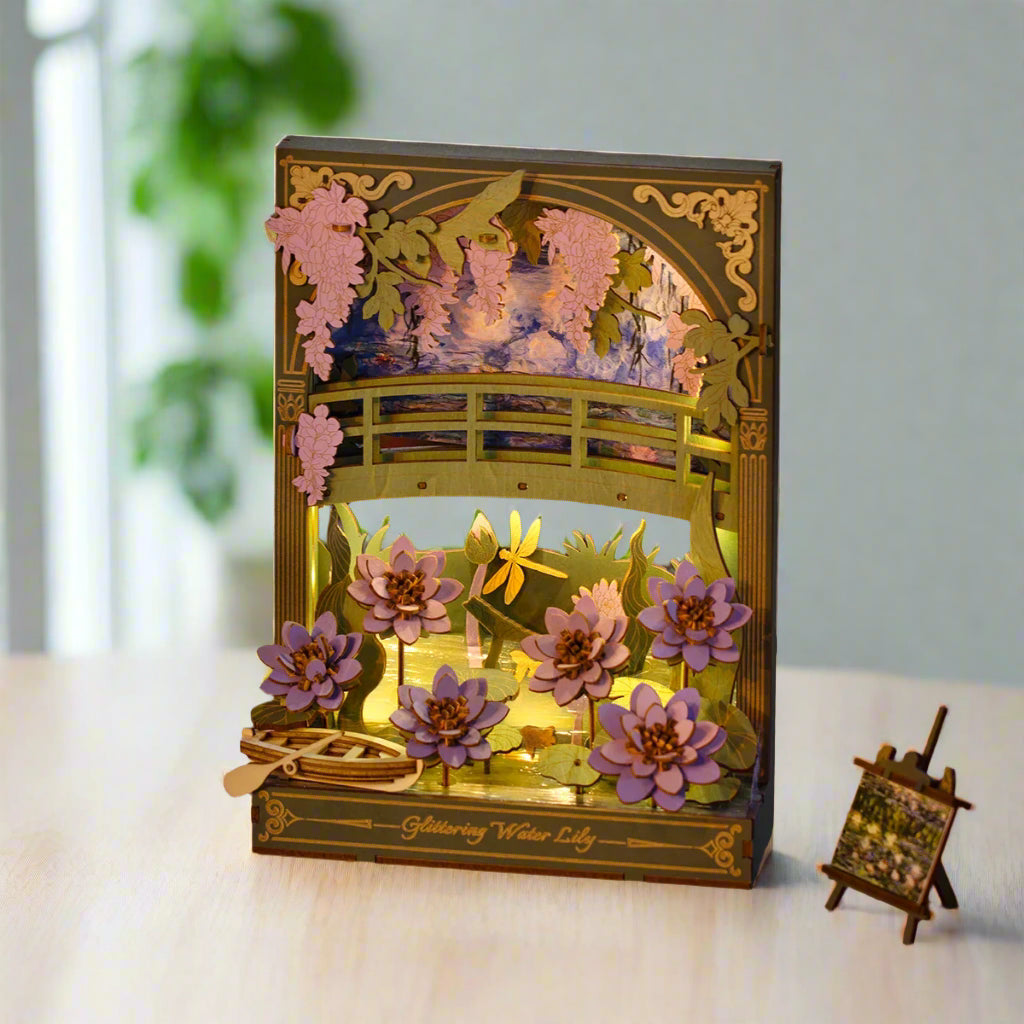 Jardin d'Éclats de Nénuphars - La Maquette en Bois®