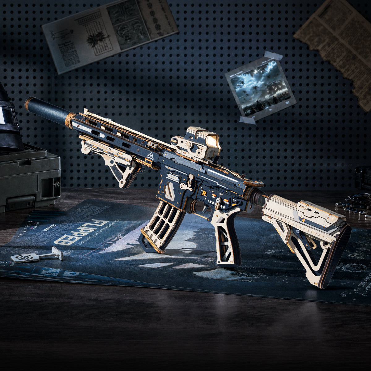 Fusil d'Assaut M416 - La Maquette en Bois®