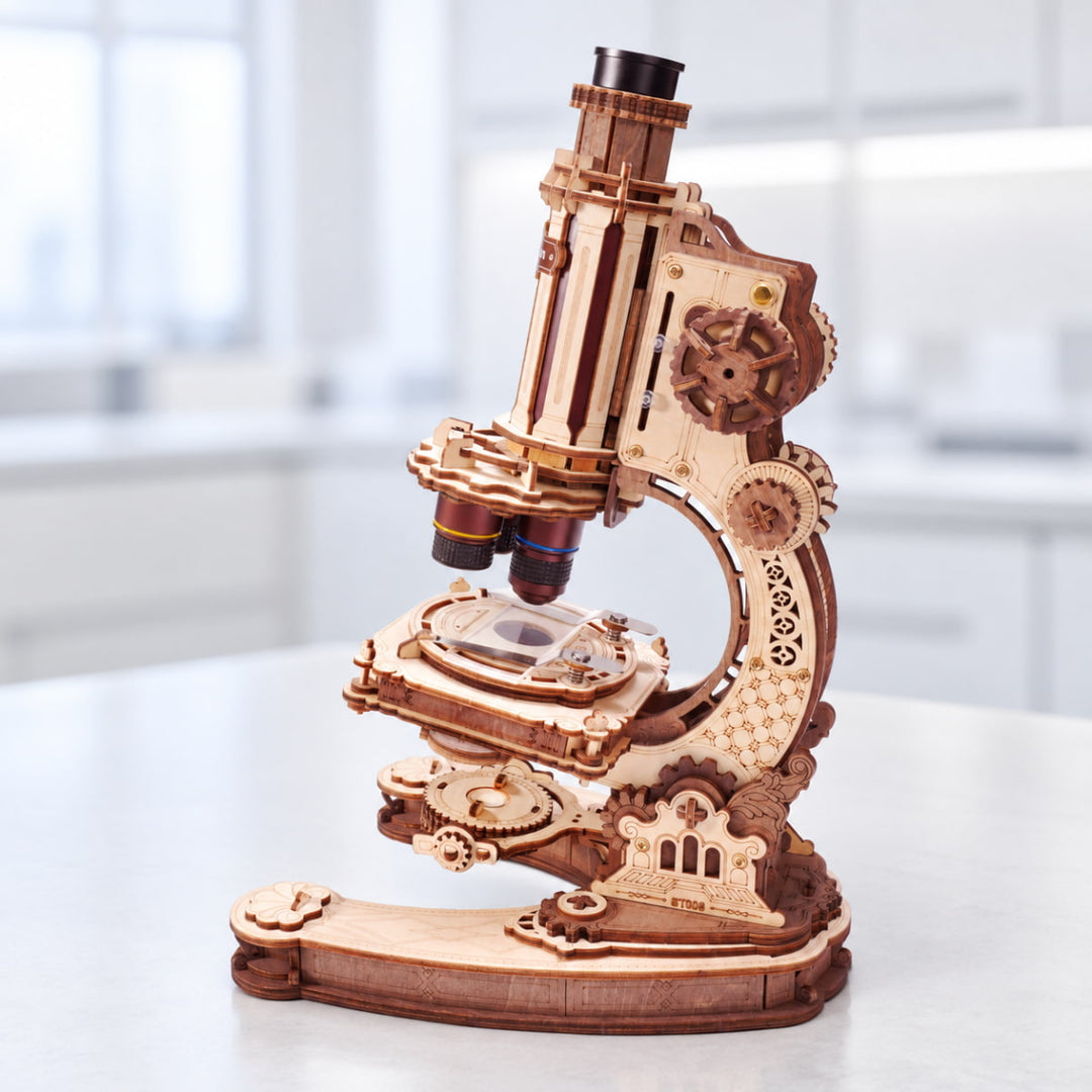 Le Microscope du Naturaliste - La Maquette en Bois®