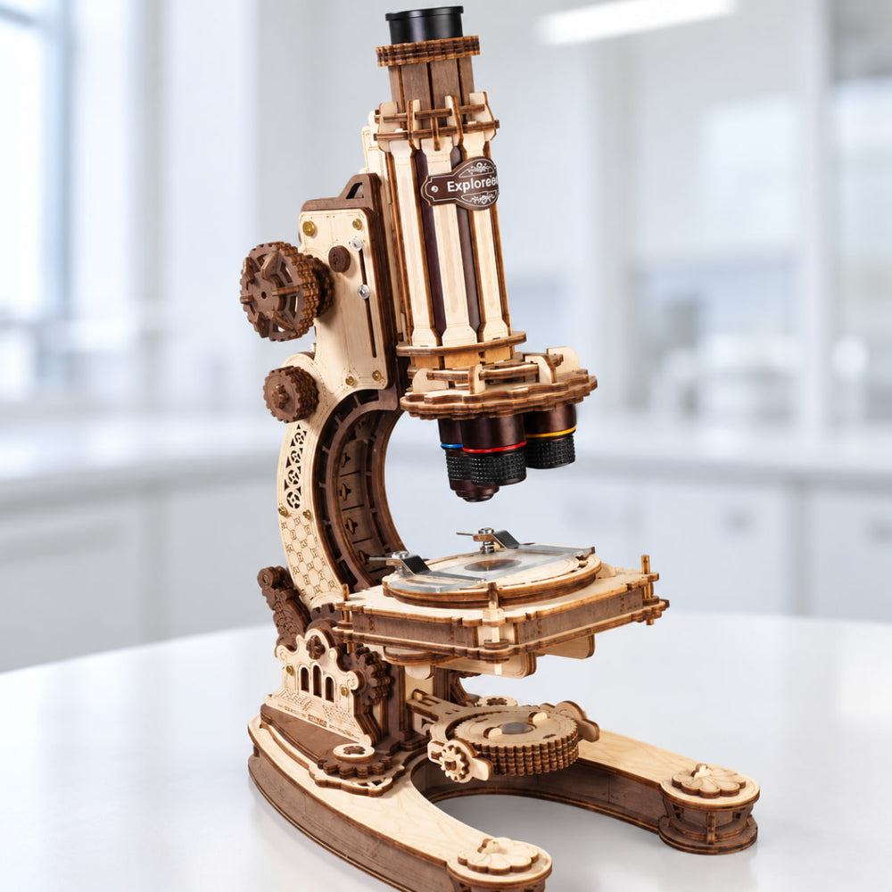 Le Microscope du Naturaliste - La Maquette en Bois®