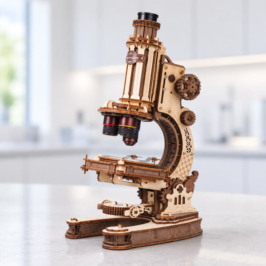 Le Microscope du Naturaliste - La Maquette en Bois®