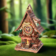 Charger l&#39;image dans la galerie, Chalet Horloge Coloré - La Maquette en Bois®
