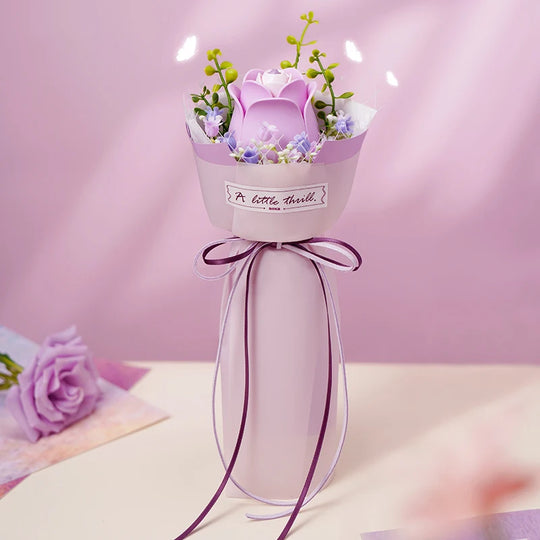 Bouquet de Rose Pourpre - La Maquette en Bois®