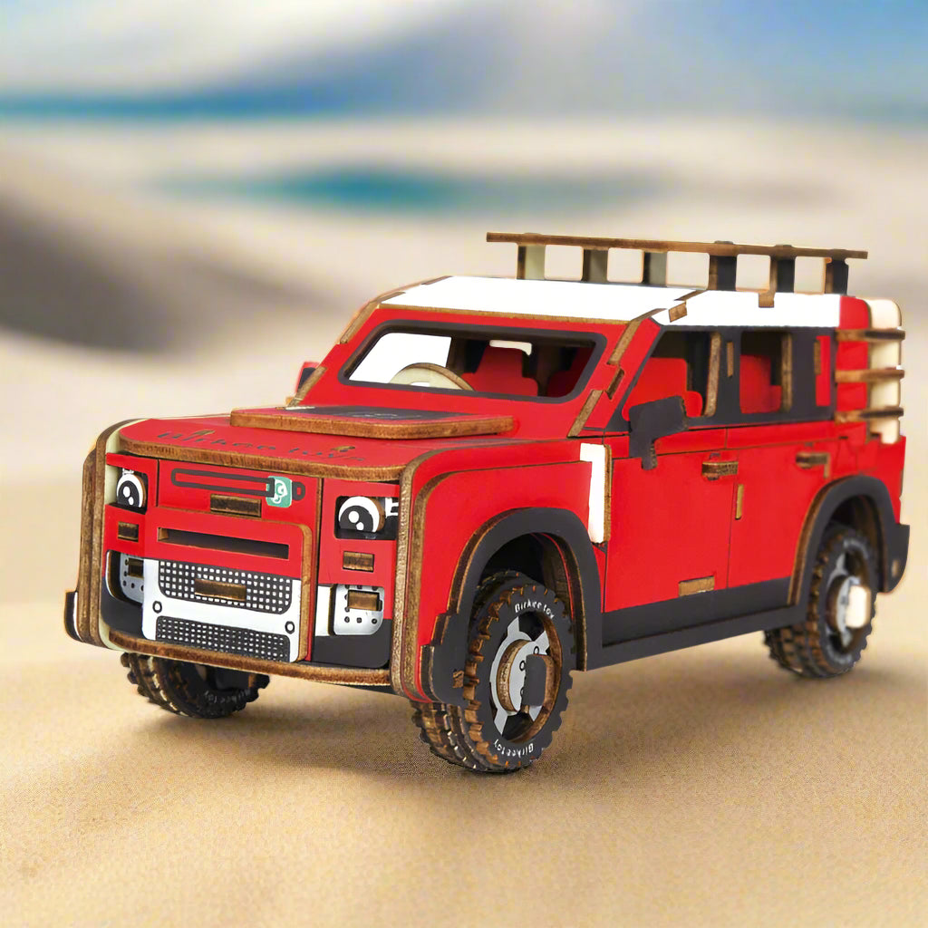 Puzzle 3D SUV Tout-Terrain en Bois