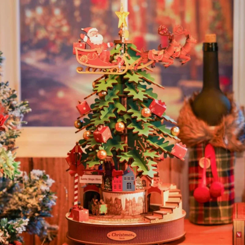 L'Arbre de Noël Musical - La Maquette en Bois®