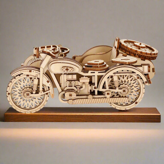 Puzzle 3D Side-Car Vintage en Bois