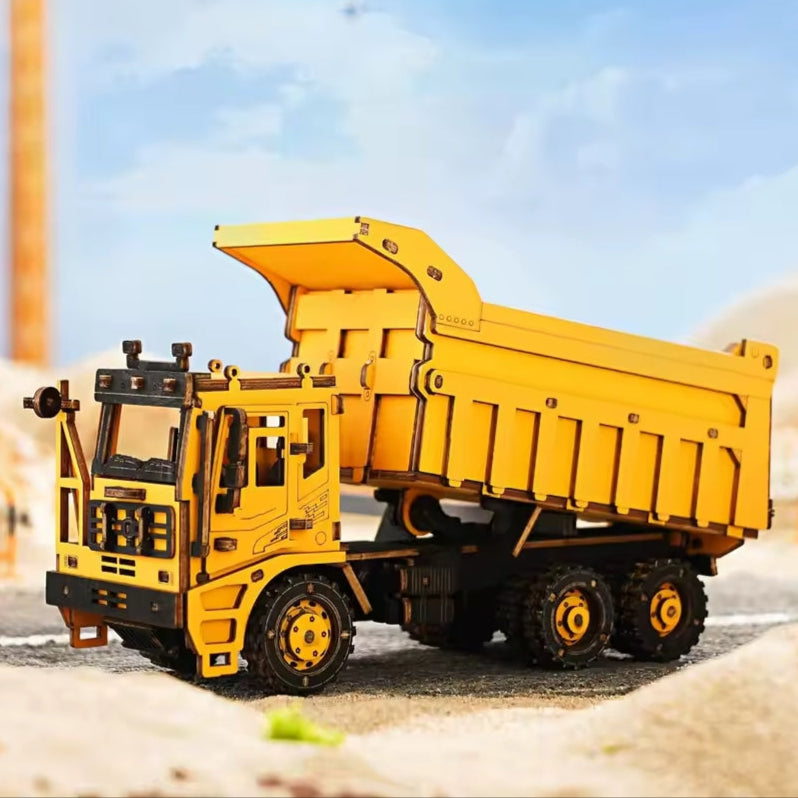 Puzzle 3D Camion à benne basculante en Bois