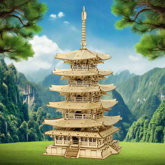 La Pagode des Cinq Sommets - La Maquette en Bois®