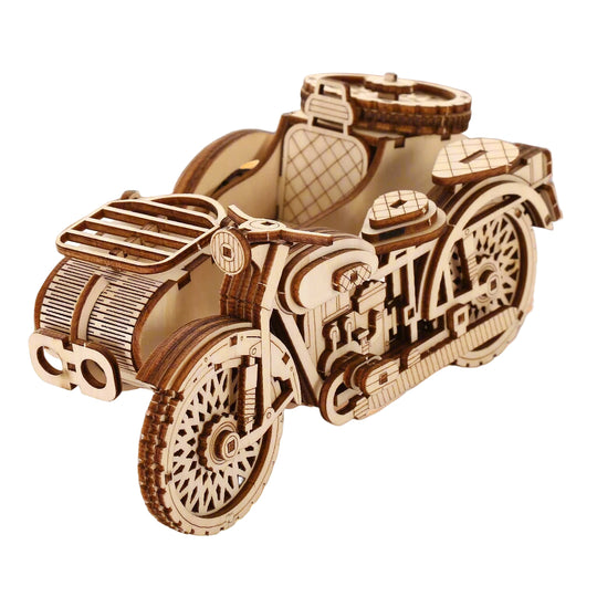 Puzzle 3D Side-Car Vintage en Bois