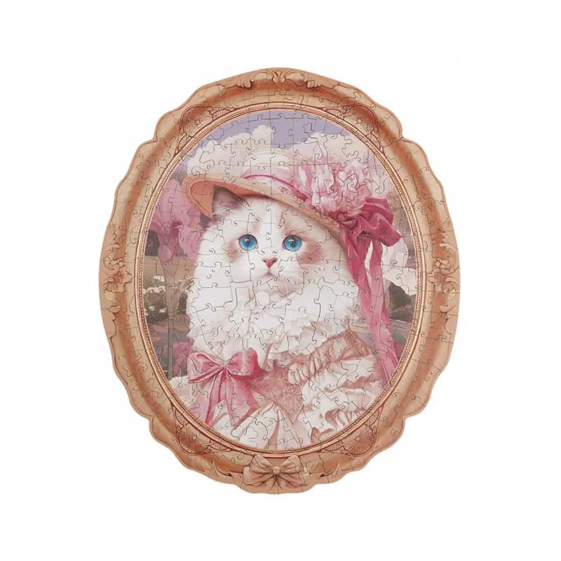 Le Portrait de Mademoiselle Chat - La Maquette en Bois®