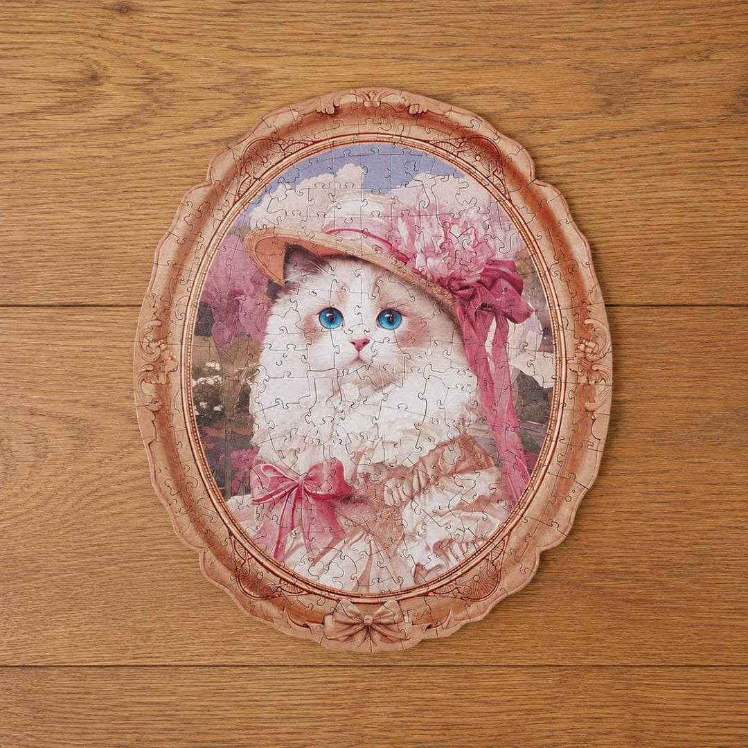 Le Portrait de Mademoiselle Chat - La Maquette en Bois®