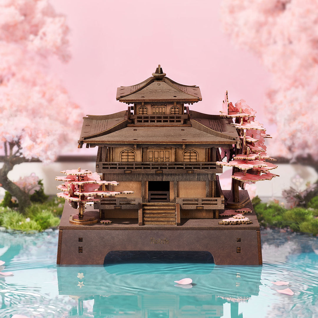 Le Pavillon de l'Aube Rose - La Maquette en Bois®