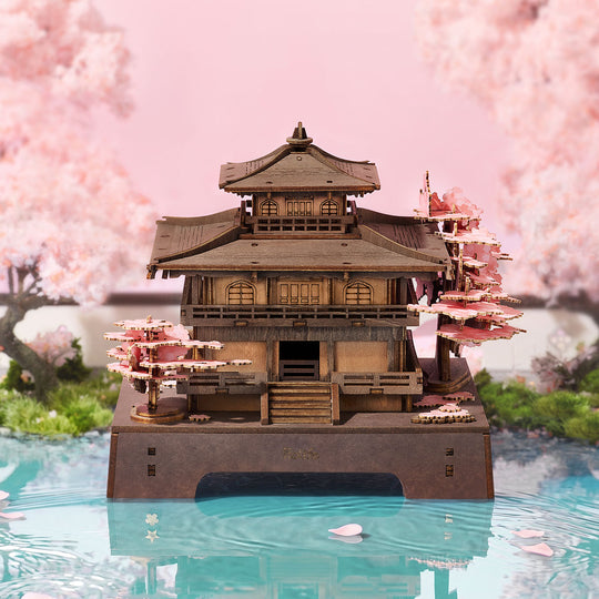 Le Pavillon de l'Aube Rose - La Maquette en Bois®