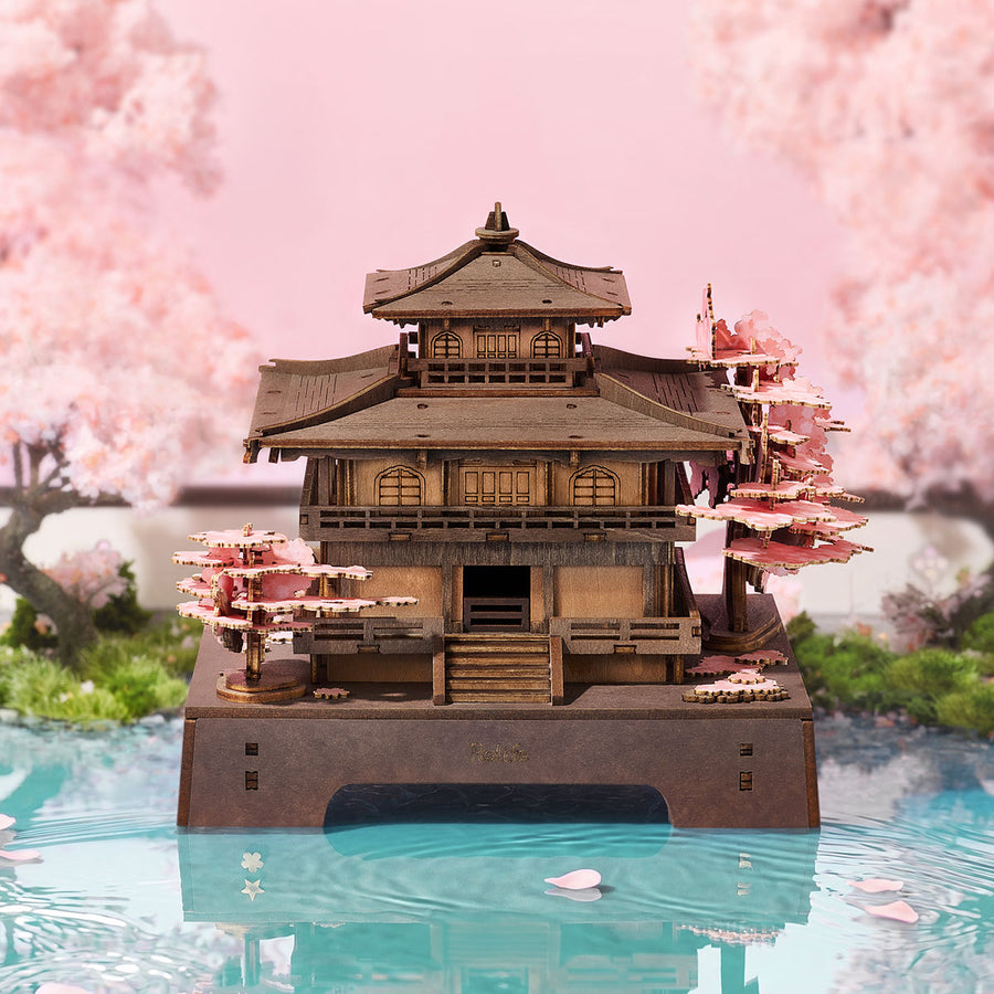 Le Pavillon de l'Aube Rose - La Maquette en Bois®