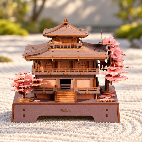 Le Pavillon de l'Aube Rose - La Maquette en Bois®