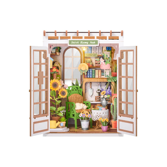 La Bibliothèque Fleurie - La Maquette en Bois®