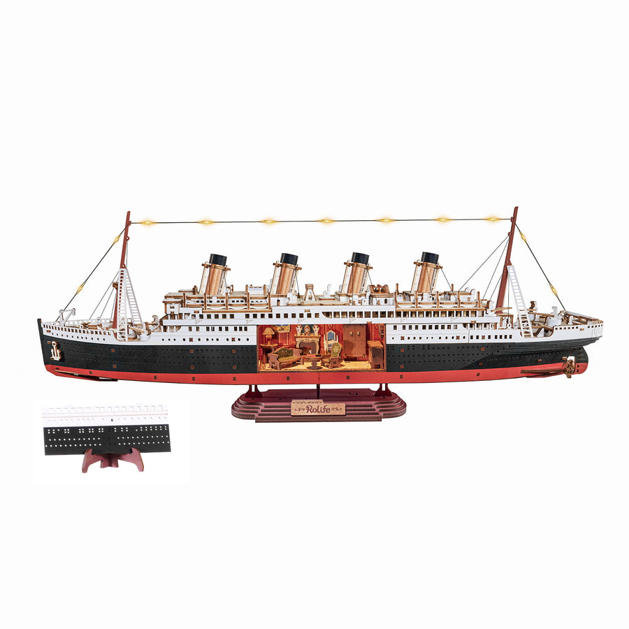 Paquebot Lumière de l’Atlantique 1912 - La Maquette en Bois®