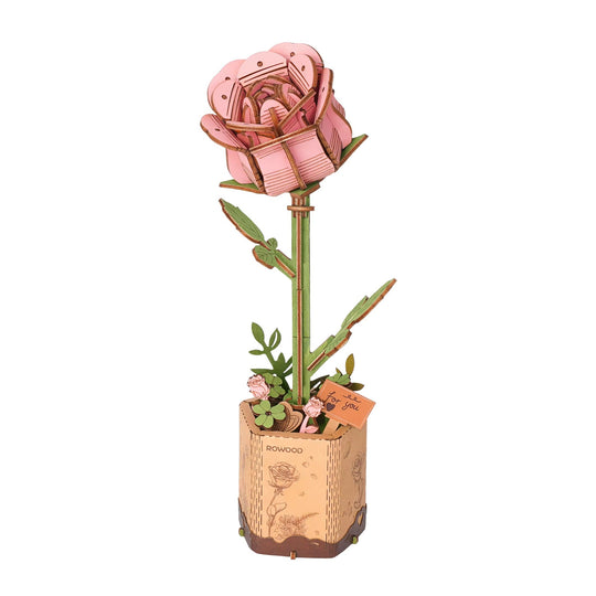 Rose Romantique - La Maquette en Bois®