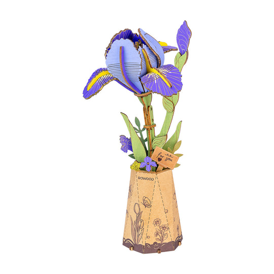 L'Iris Indigo - La Maquette en Bois®