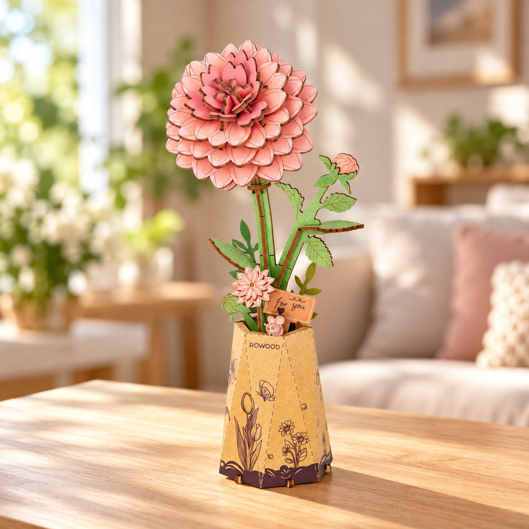Le Dahlia Poudré - La Maquette en Bois®
