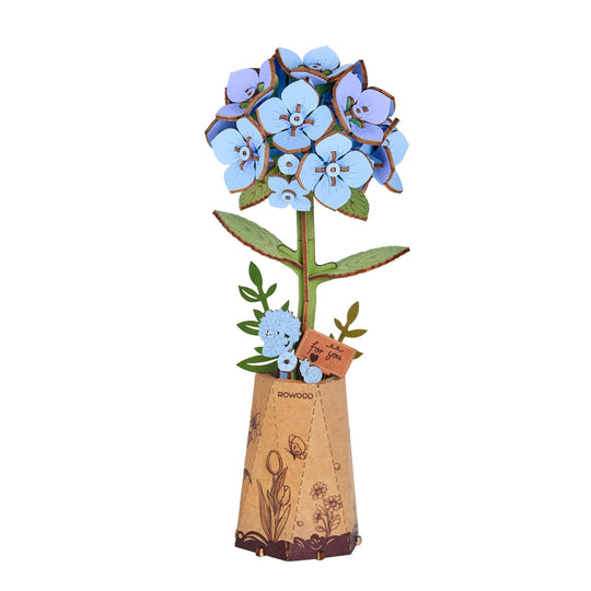 L'Hortensia Azur - La Maquette en Bois®