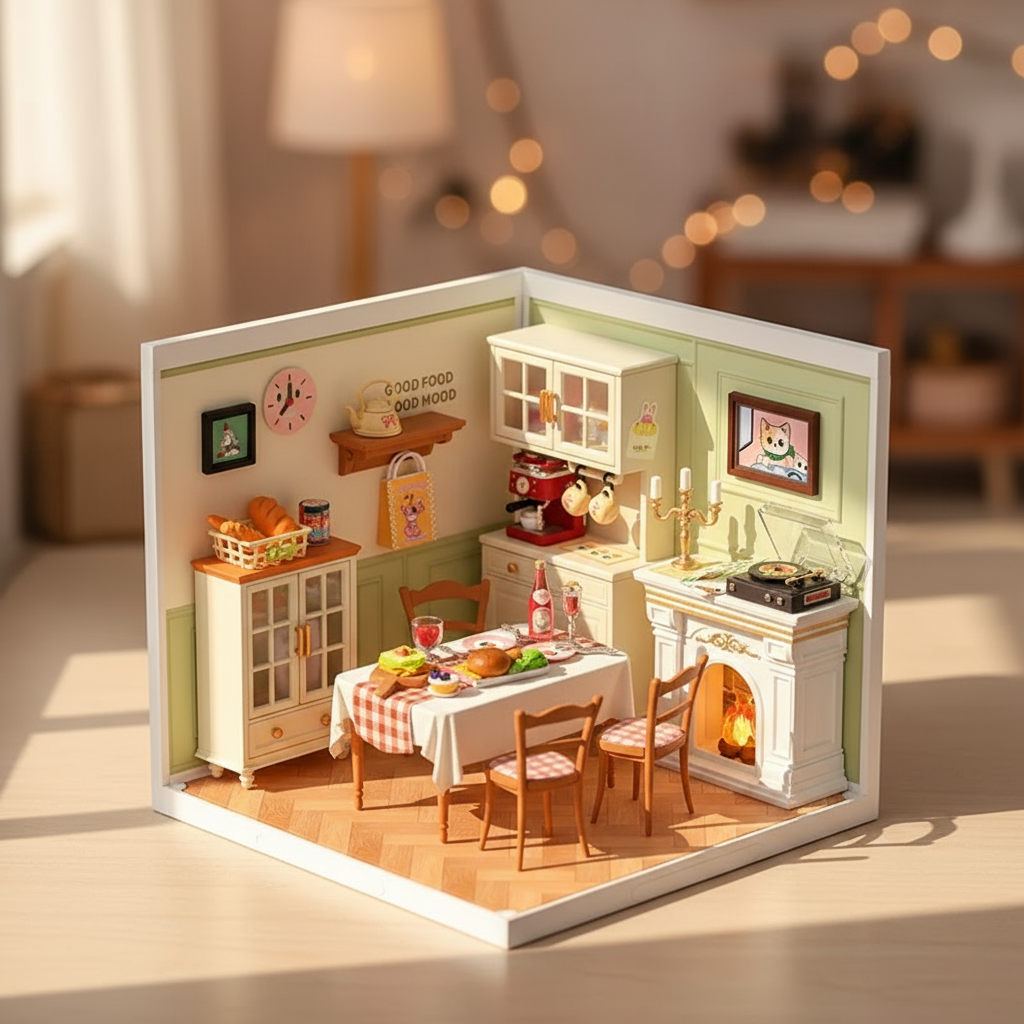 Soirée Gourmande Miniature - La Maquette en Bois®