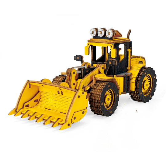 Puzzle 3D Bulldozer de Chantier en Bois