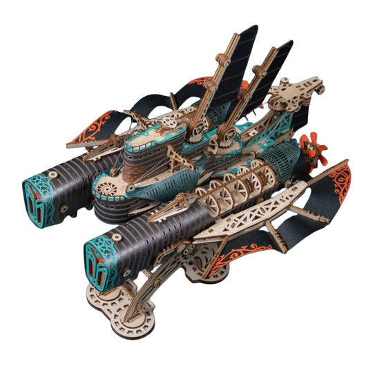 Puzzle 3D Le Nautilus Sombre en Bois