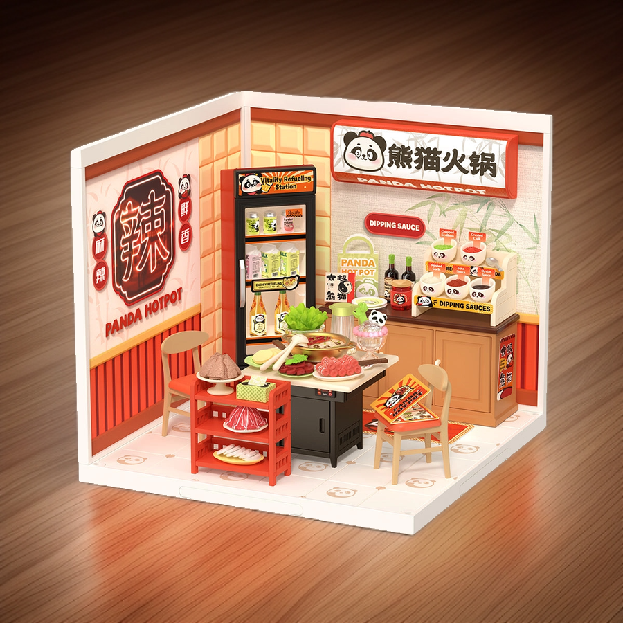 Mini Restaurant Panda - La Maquette en Bois®