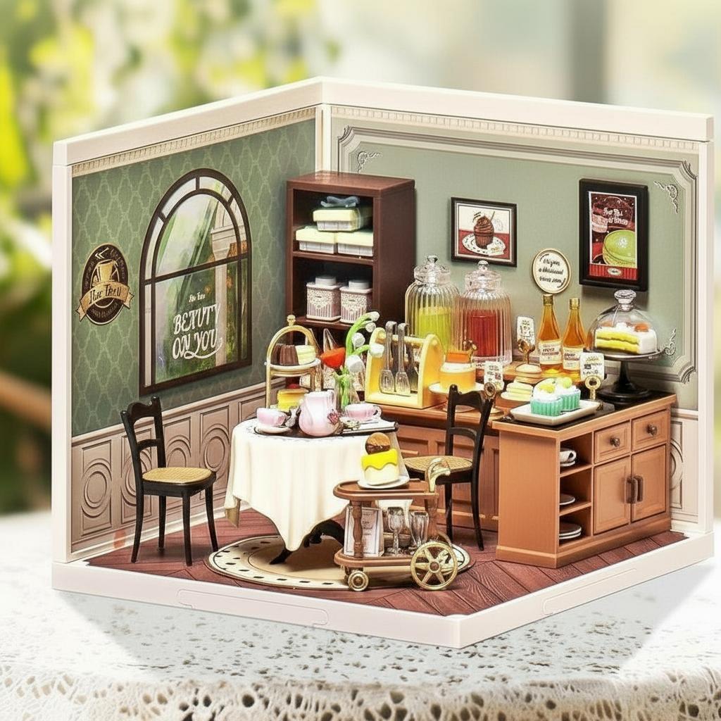 Le Salon des Douceurs Sucrées - La Maquette en Bois®